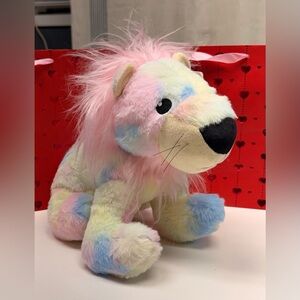 Simply Southern Pastel Plush Lion-QR Code to track a Lion